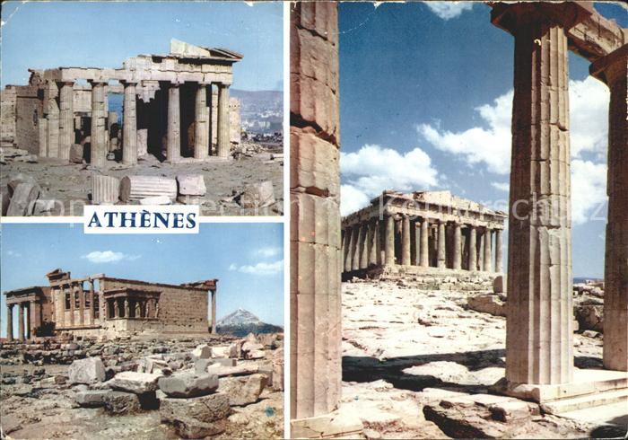 Athenes Athen Akropolis Tempel Ruine Antike