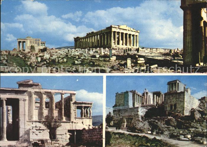 Athenes Athen Akropolis Tempel Ruine Antike