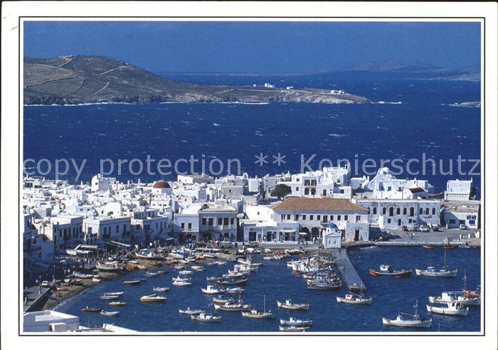 Kreta Crete Panorama Hafen Blick uebers Meer