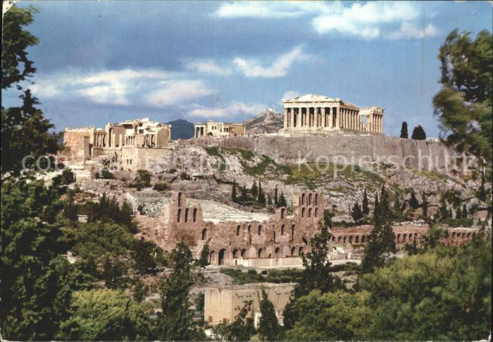 Athenes Athen Akropolis Tempel Ruine Antike