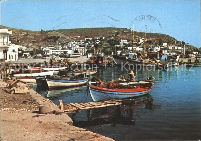 Skala Patmos Hafen Fischerboot