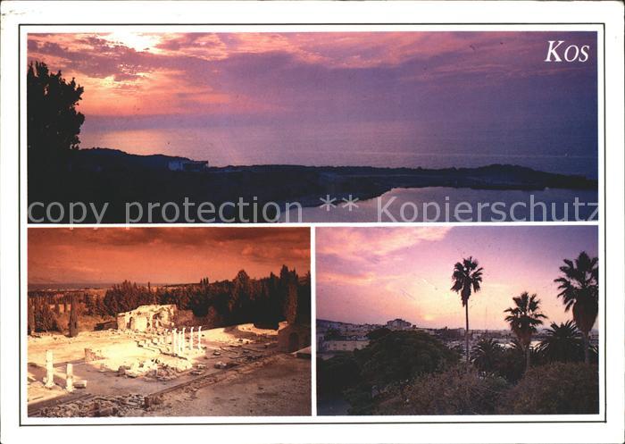 Kos Cos Abendstimmung Tempel Ruine Antike