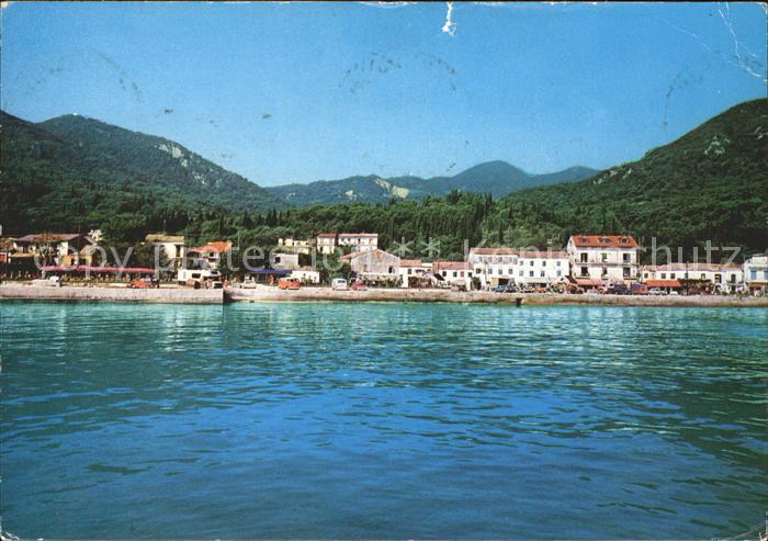 Benitses Ansicht vom Meer aus