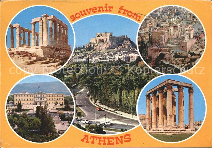Athens Athen Teilansichten Akropolis Tempel Antike