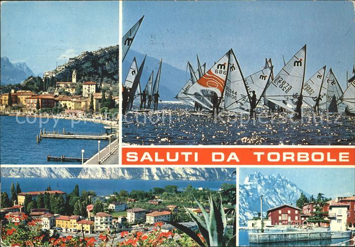 Torbole Lago di Garda Teilansichten Windsurfing Gardasee