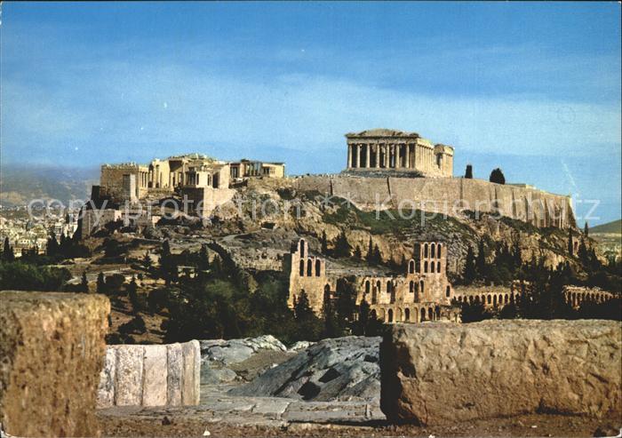 Athenes Athen Akropolis Tempel Ruine Antike