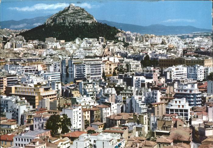 Athens Athen Teilansicht mit Lykabette