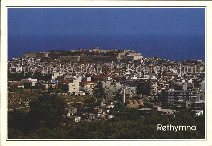 Rethymno Kreta Stadtbild mit Schloss
