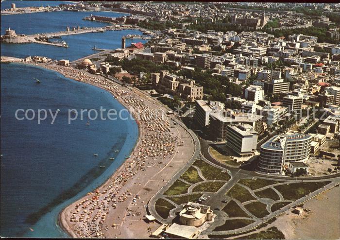 Rhodos Rhodes aegaeis Fliegeraufnahme