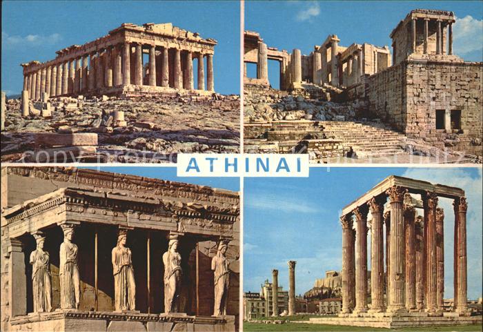 Athenes Athen Akropolis Parthenon Propylaea Caryatiden Zeustempel Antike