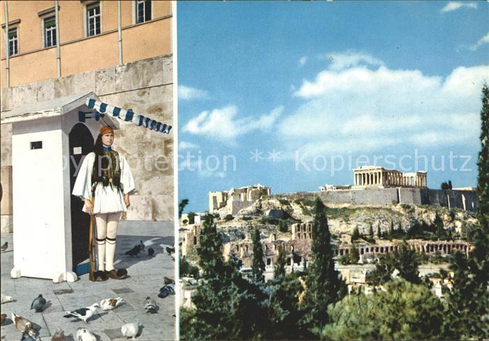 Athenes Athen Garde Royal Akropolis Tempel Ruine Antike