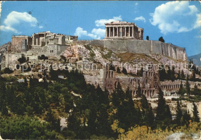 Athenes Athen Akropolis Tempel Ruine Antike