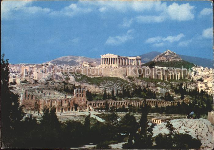 Athenes Athen Akropolis Tempel Ruine Antike