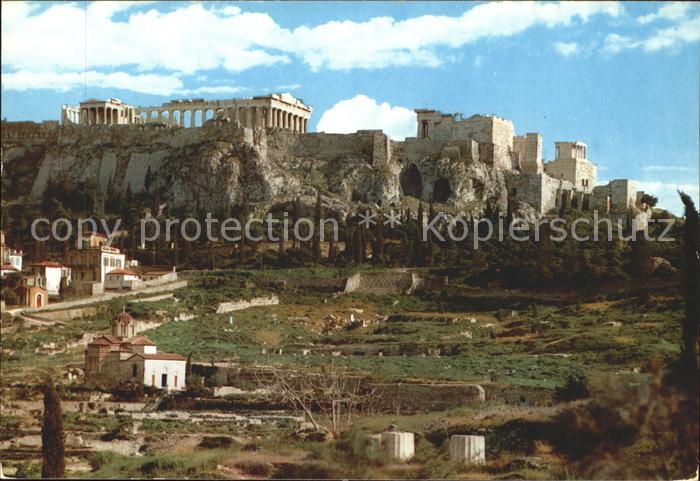 Athenes Athen Akropolis Tempel Ruine Antike