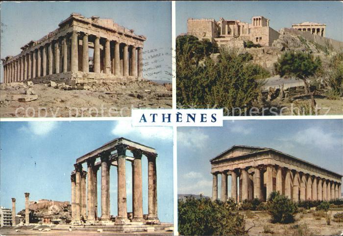 Athenes Athen Akropolis Tempel Ruine Antike