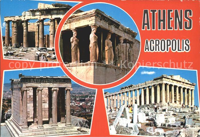 Athenes Athen Akropolis Parthenon Caryatides Tempel Ruine Antike