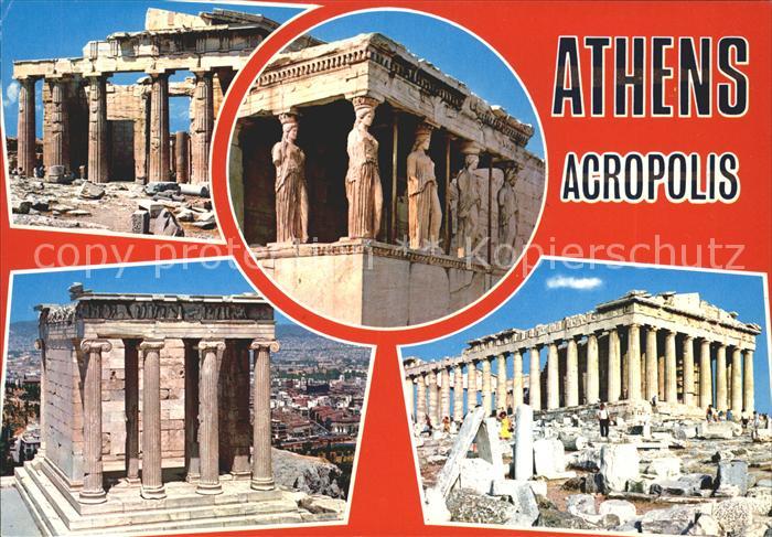 Athenes Athen Akropolis Parthenon Caryatides Tempel Ruine Antike