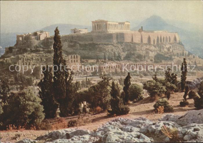 Athenes Athen Akropolis in der Morgensonne Tempel Ruine Antike