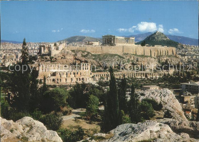 Athenes Athen Akropolis Tempel Ruine Antike