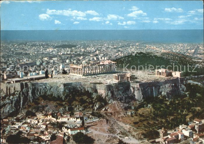 Athenes Athen Panorama mit Akropolis Tempel Antike