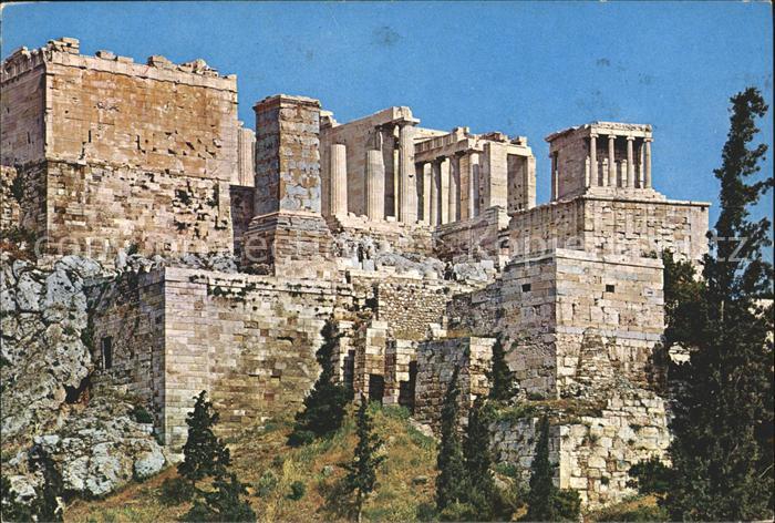 Athenes Athen Propylaeen der Akropolis