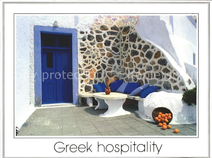 Santorin Thira Thera Greek hospitality malerischer Winkel