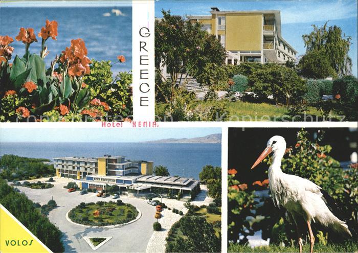 Volos Greece Hotel Xenia Blumen Storch