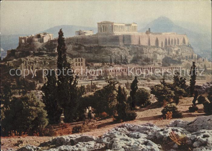 Athenes Athen Akropolis in der Morgensonne Tempel Ruine Antike
