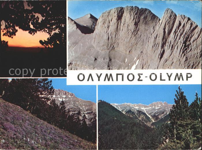 Griechenland Greece Olymp Gebirge Sonnenuntergang