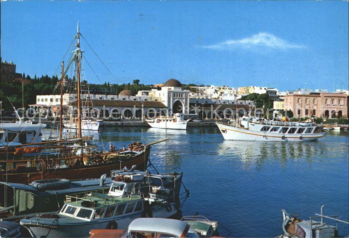 Rhodos Rhodes aegaeis Hafen Neuer Markt