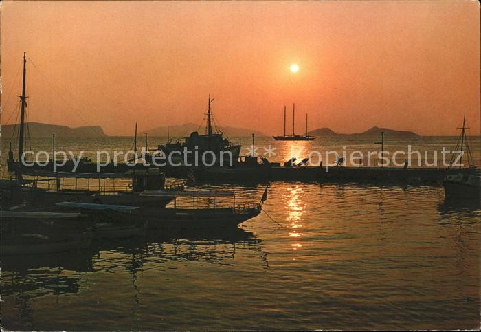 Spetsai Sonnenaufgang Hafen Segelboot