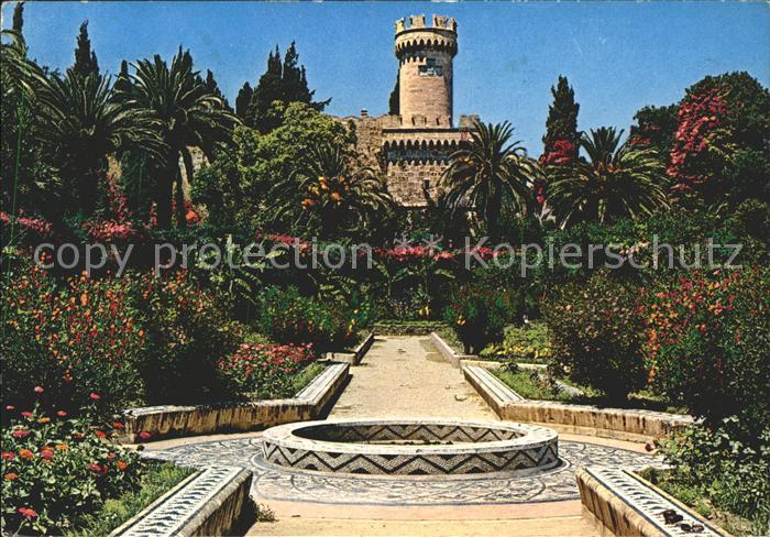 Rhodos Rhodes aegaeis Blumengarten