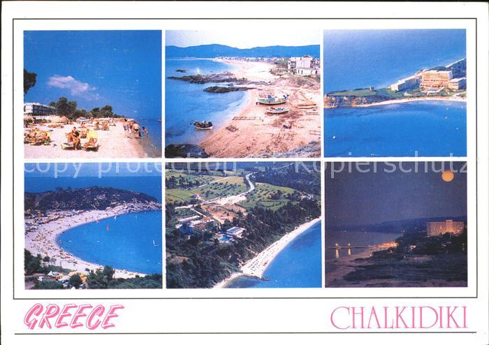 Chalkidiki Halkidiki Strand Fliegeraufnahme