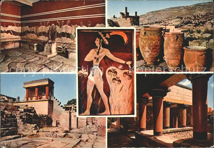 Knossos Cnosse Kreta Ruine Vase Mosaik