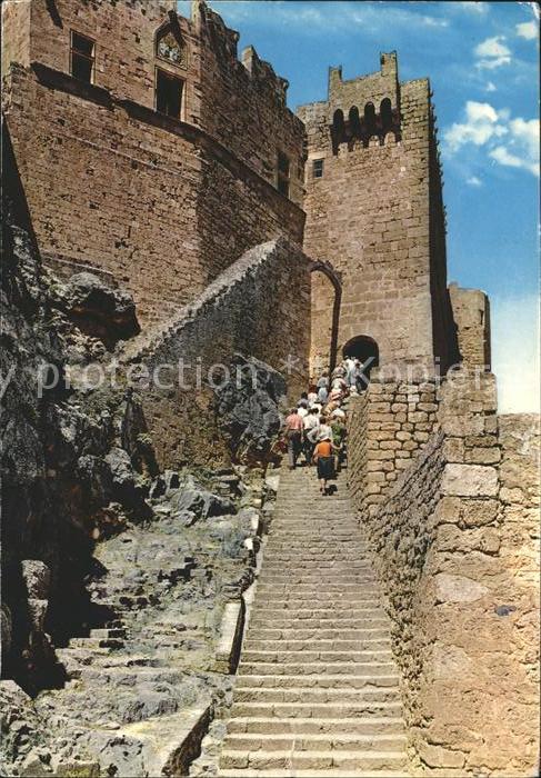 Rhodos Rhodes aegaeis Akropolis v. Lindos