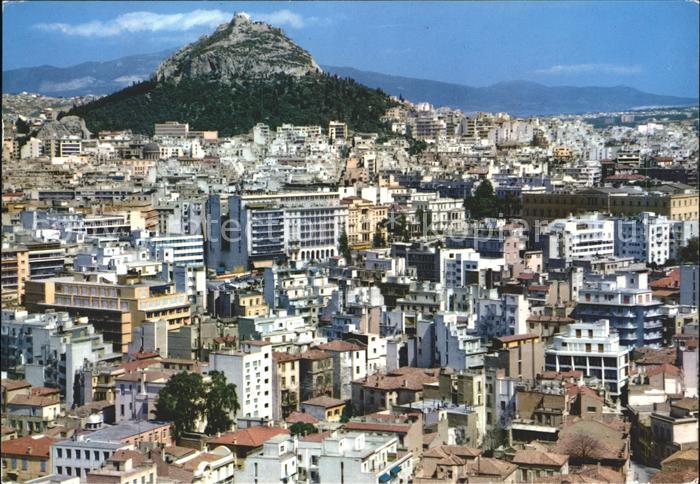 Athen Griechenland Teilansicht Lykabette