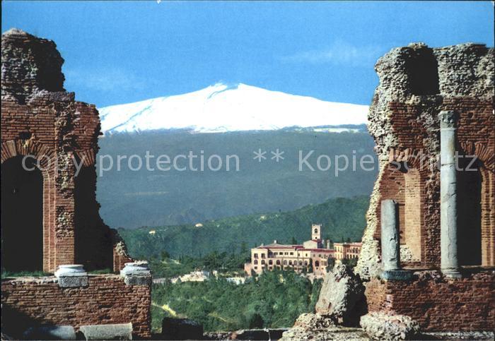 Taormina Sizilien Grichesch Theater