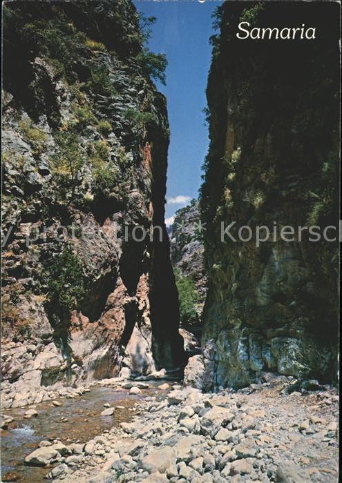 Kreta Crete Canea Schucht Samaria