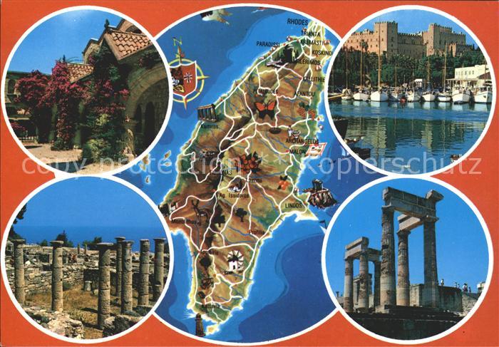 Rhodos Rhodes aegaeis Hafen Ruine