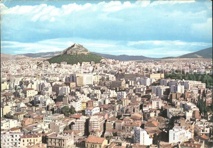 Athen Griechenland Teilansicht Lykabette