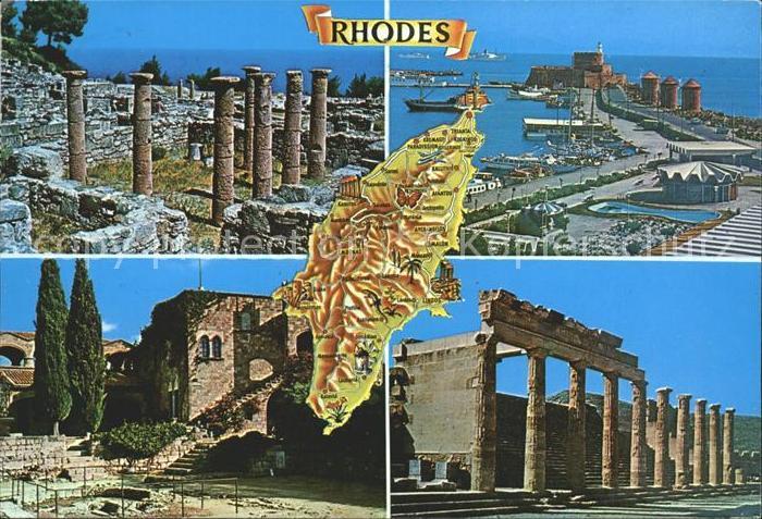 Rhodos Rhodes aegaeis Ruine Hafen