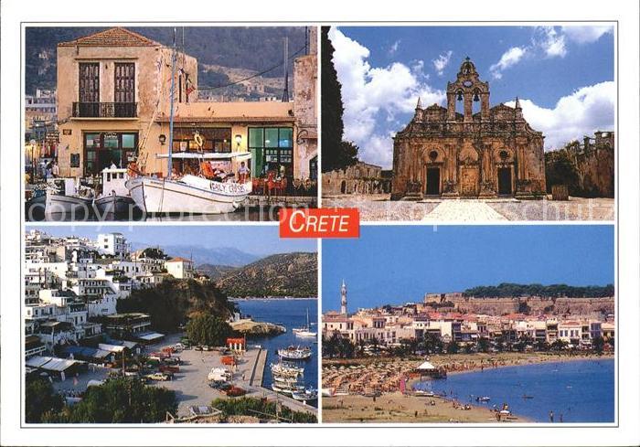 Kreta Crete Kirche Strand Hafen