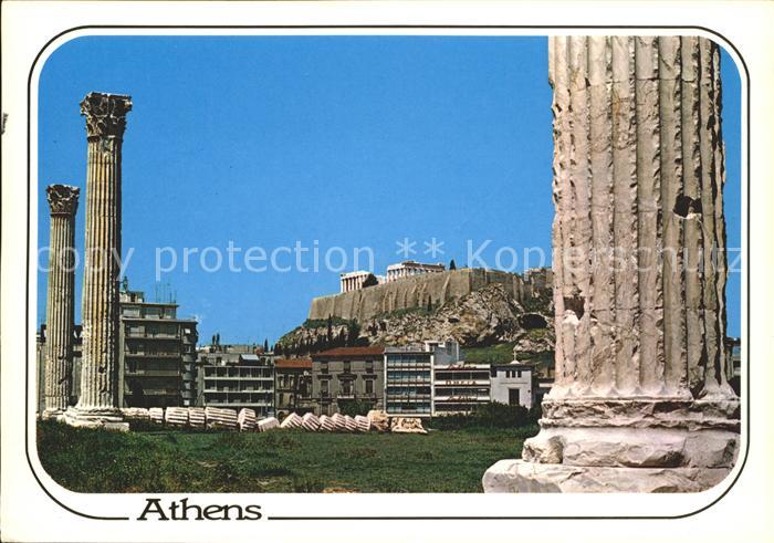 Athen Griechenland Ruine Akropolis Tempel Olymischen Zeus