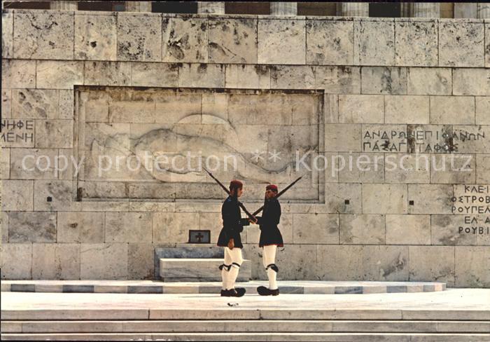 Athen Griechenland Monument Unbekannten Soldaten
