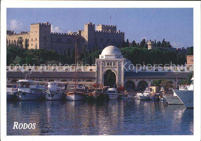 Rhodos Rhodes aegaeis Hafen Boote Yacht