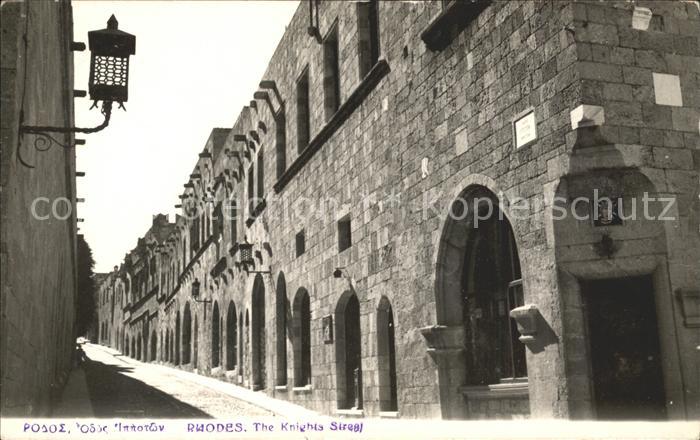 Rhodos Rhodes aegaeis Knights Street