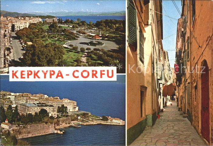 Kepkypa Corfu Fliegeraufnahme Strassenansicht Teilansicht