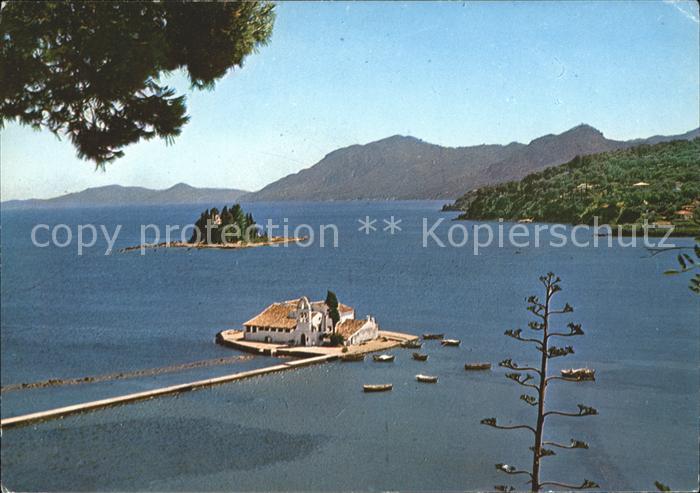 Corfu Korfu Kloster Wlacheraina Pontikonissi