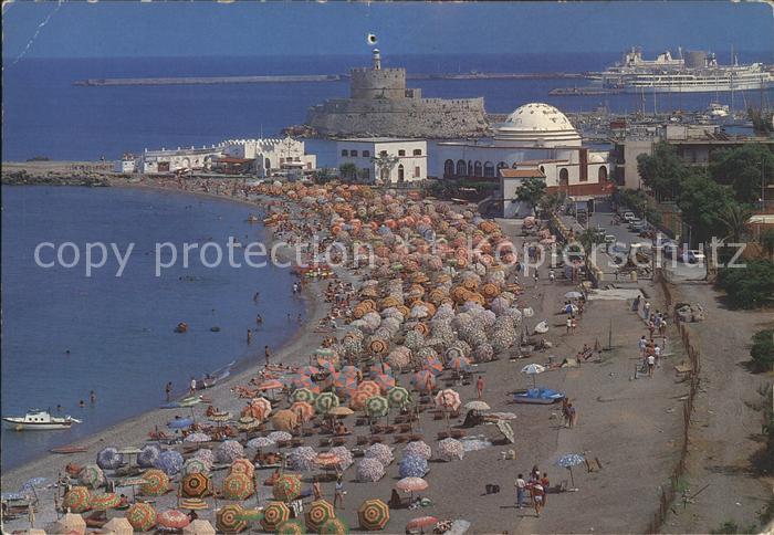Rhodos Rhodes aegaeis Strand  Elli