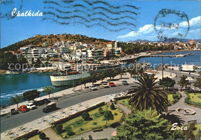 Griechenland Greece Chalkis Stadt Bruecke